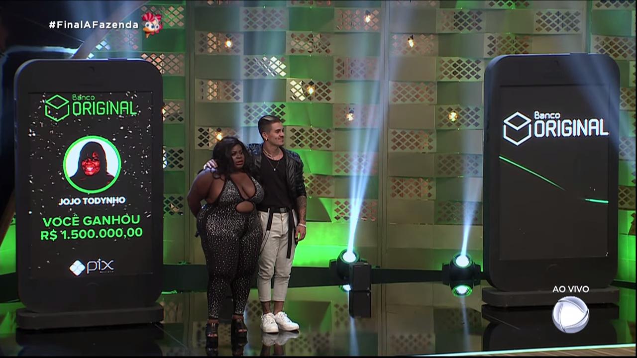 Jojo Todynho campeã de A Fazenda 12 em 2020