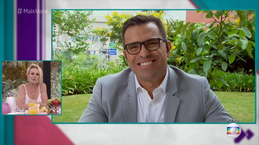 Rodrigo Bocardi em momentos da biografia na Globo