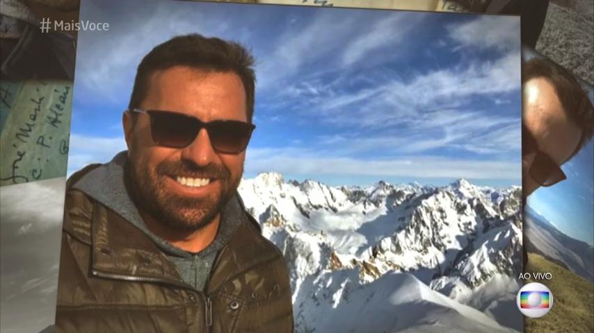 Rodrigo Bocardi em momentos da biografia na Globo