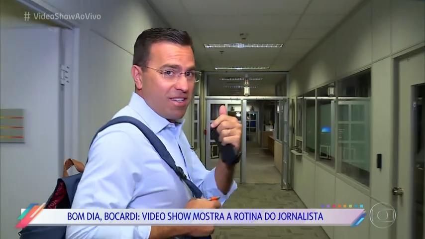 Rodrigo Bocardi em momentos da biografia na Globo