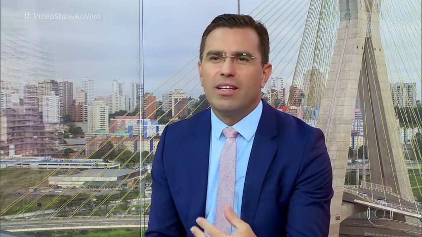 Rodrigo Bocardi em momentos da biografia na Globo