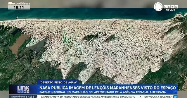 Foto do espaço revela deserto feito de água aqui no nosso Brasil. E a NASA ficou de boca aberta com as imagens